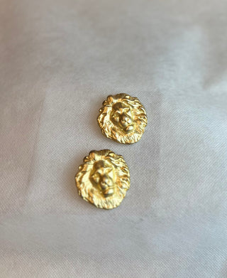 1980’s Pair Lion Brooches