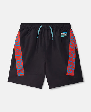 Stella McCartney Kids - SMC Neon Trim Swimming Trunks