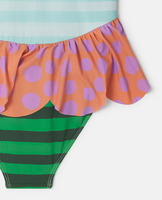 Stella McCartney Kids - Bumblebee Landscape Print Swimsuit