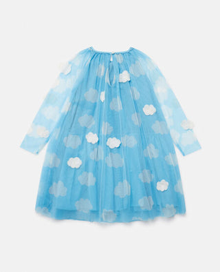 Stella McCartney Kids - Cloud Appliqué Long-Sleeve Dress