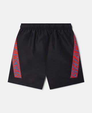 Stella McCartney Kids - SMC Neon Trim Swimming Trunks