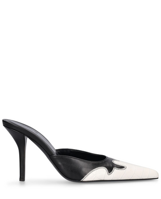 Gia Borghini - June Mule White-Black