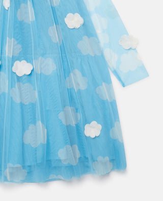 Stella McCartney Kids - Cloud Appliqué Long-Sleeve Dress