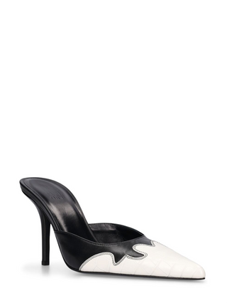 Gia Borghini - June Mule White-Black