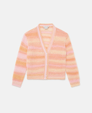 Stella McCartney Kids - Rainbow Striped Knitted Cardigan