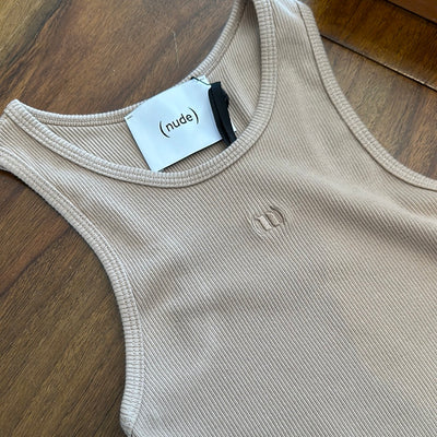 (Nude) Logo tank top