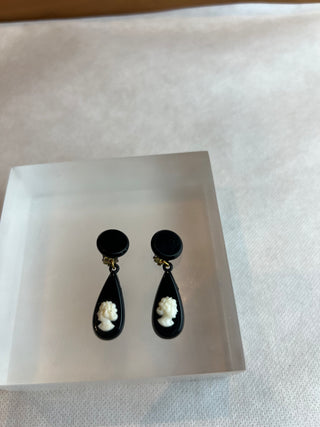 1960’s Cameo Lucite Earrings