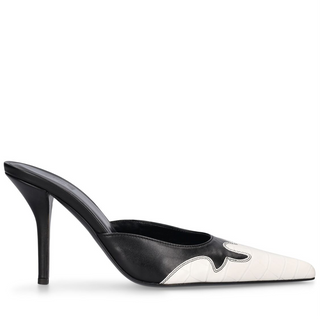 Gia Borghini - June Mule White-Black