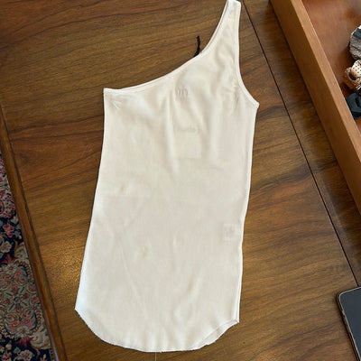 (Nude) asymmetric tank top