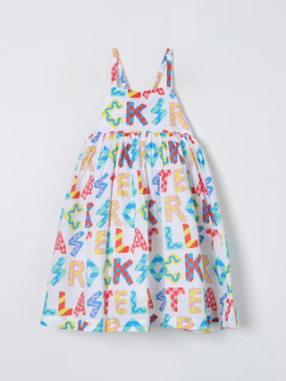 Stella McCartney Kids - Ivory logo dress