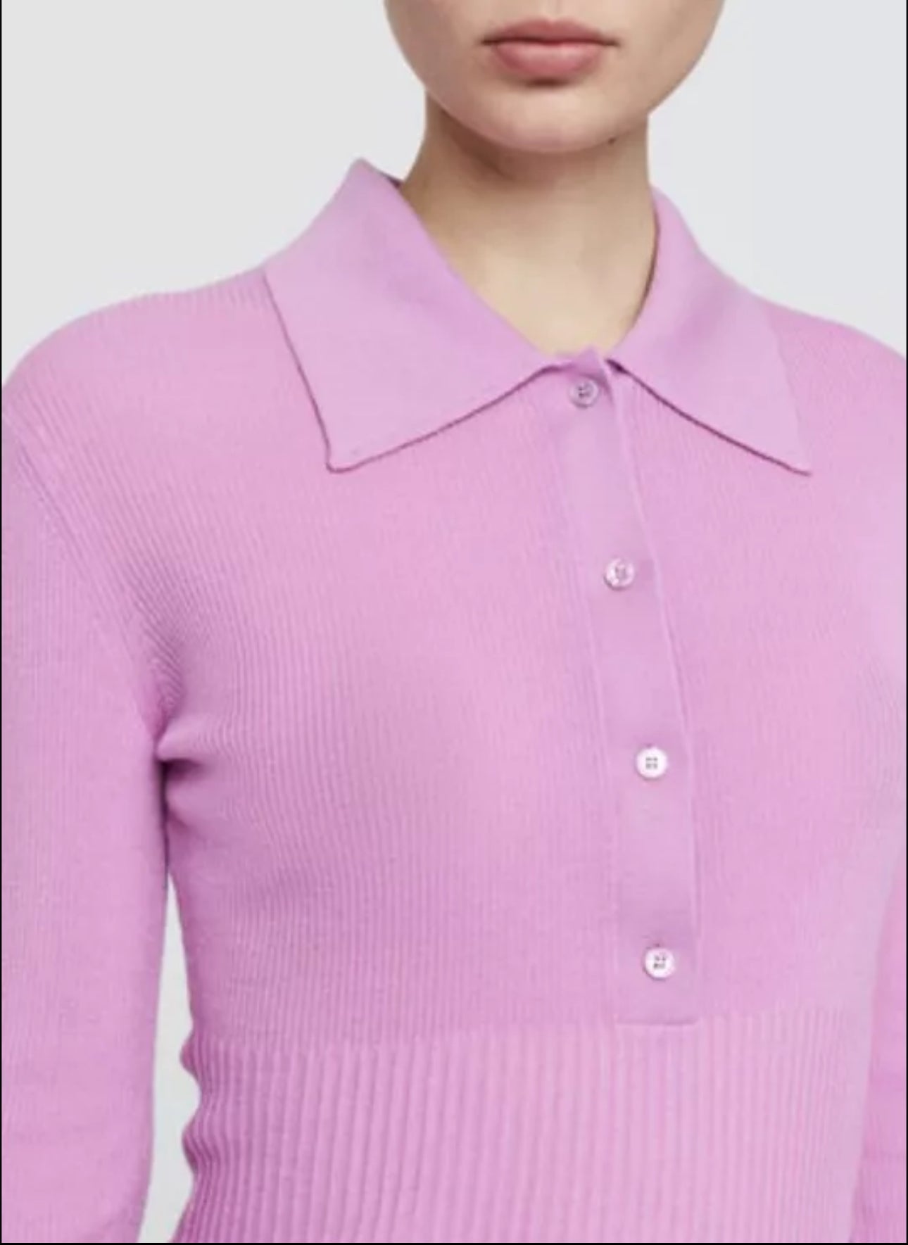 Joseph Fine Merino Polo Top