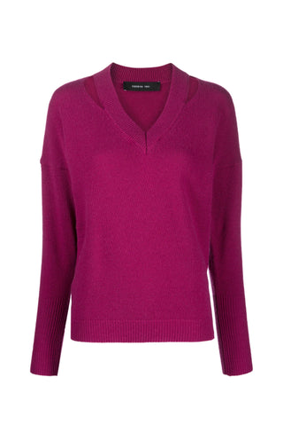 Federica Tosi cot-out V-neck jumper