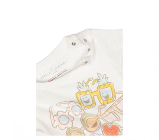 Stella McCartney Kids - White/Multi-Colour Print T-Shirt