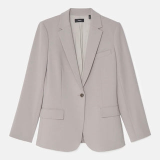 Theory - Staple Blazer in Admiral Crepe in Cider