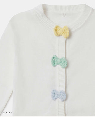 Stella McCartney Kids - Bow Crochet Appliqué Cardigan