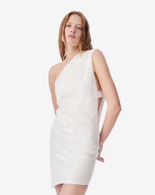 Iro Paris HAIDI ASYMMETRICAL SEQUINED DRESS