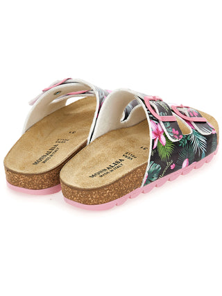 MONNALISA- Jungle sandals with double buckle