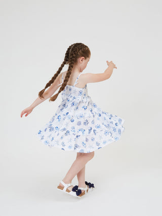 MONNALISA- Marine print muslin sundress