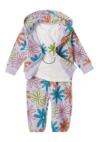 Stella McCartney Kids - Floral Zip-up Hoodie in Cotton