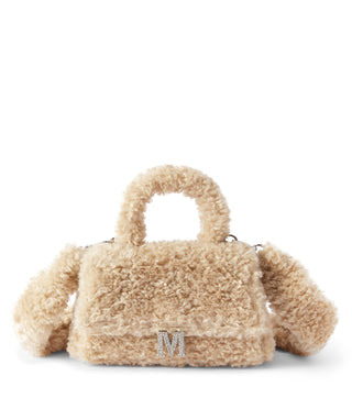 Monnalisa - Logo plush bag in Camel Eco fur
Monnalisa