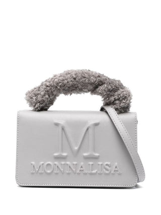 Monnalisa - Coated fabric bag in Grey