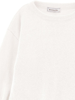 Soft basic sweater in Ecru