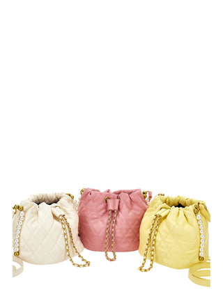 Monnalisa Coated fabric bucket bag