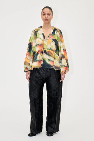 Stine Goya TONI BLOUSE - FLOWERS IN FAST MOTION