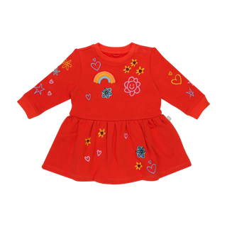 Stella McCartney Kids - Embroidered-Design Cotton Dress