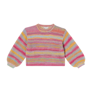 Stella McCartney Kids - Space Dye Multicolored Striped Sweatero