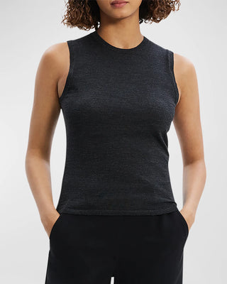 Theory - Regal Merino Wool Crewneck Shell Top