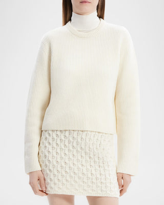 Theory - Boxy Felted Wool-Cashmere Pullover Sweater