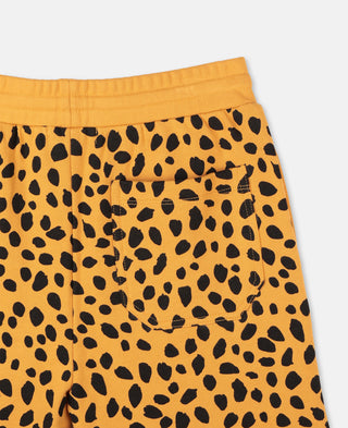 Stella McCartney Kids - Cheetah Dots Cotton Shorts