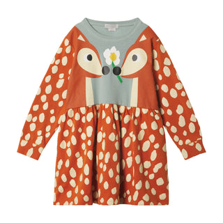 Stella McCartney Kids - Multicolor dress with deer and flower