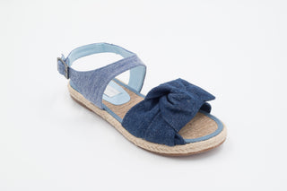 Stella McCartney - Blue Sandal with Denim Bow