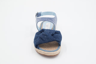 Stella McCartney - Blue Sandal with Denim Bow