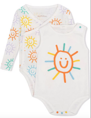 Stella McCartney Kids - Sun-print cotton babygrow set