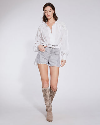 Iro Paris - Lorez High Waist Denim Shorts