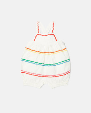 Stella McCartney Kids - Squiggle Line Embroidery Romper